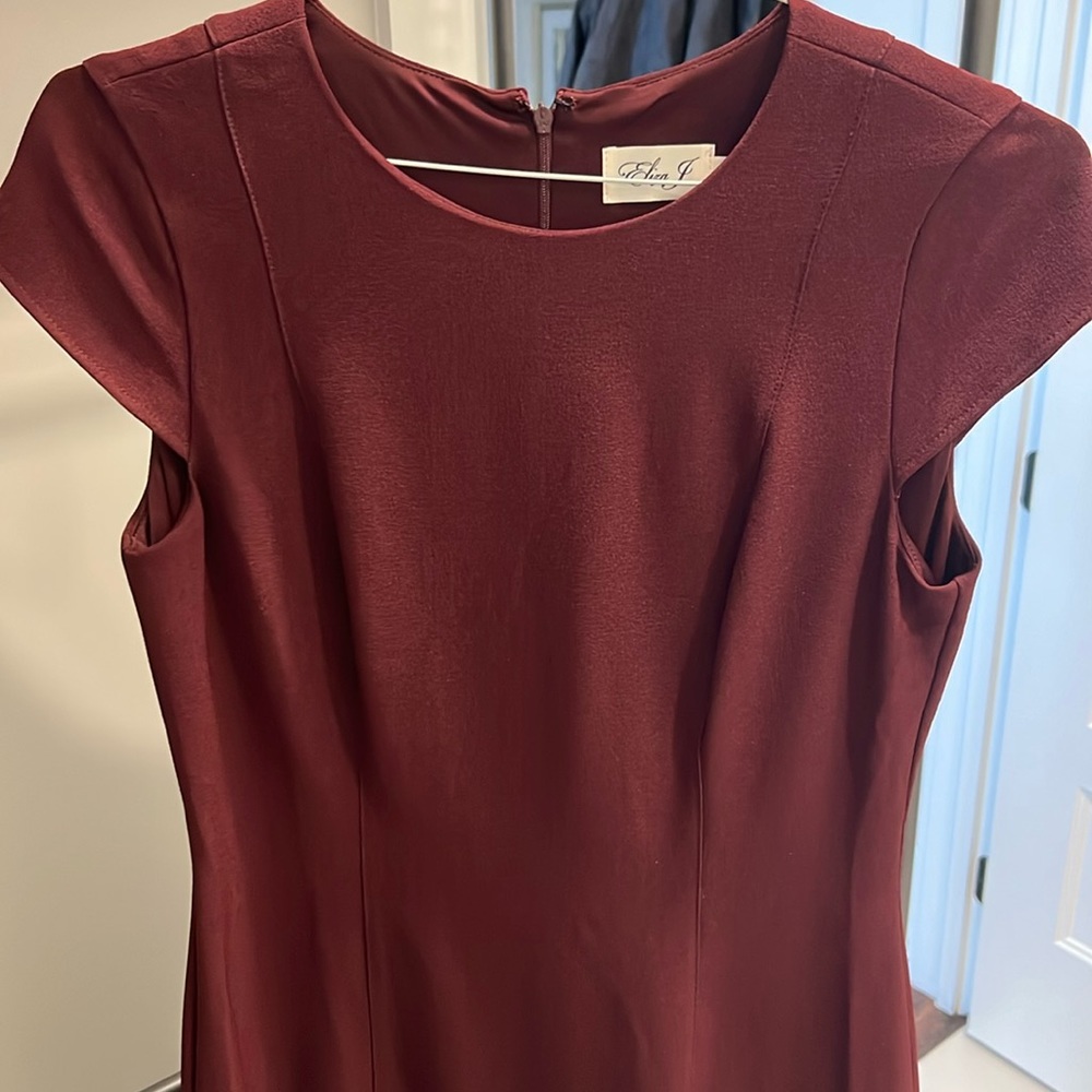 Burgundy short dress. Worn once.